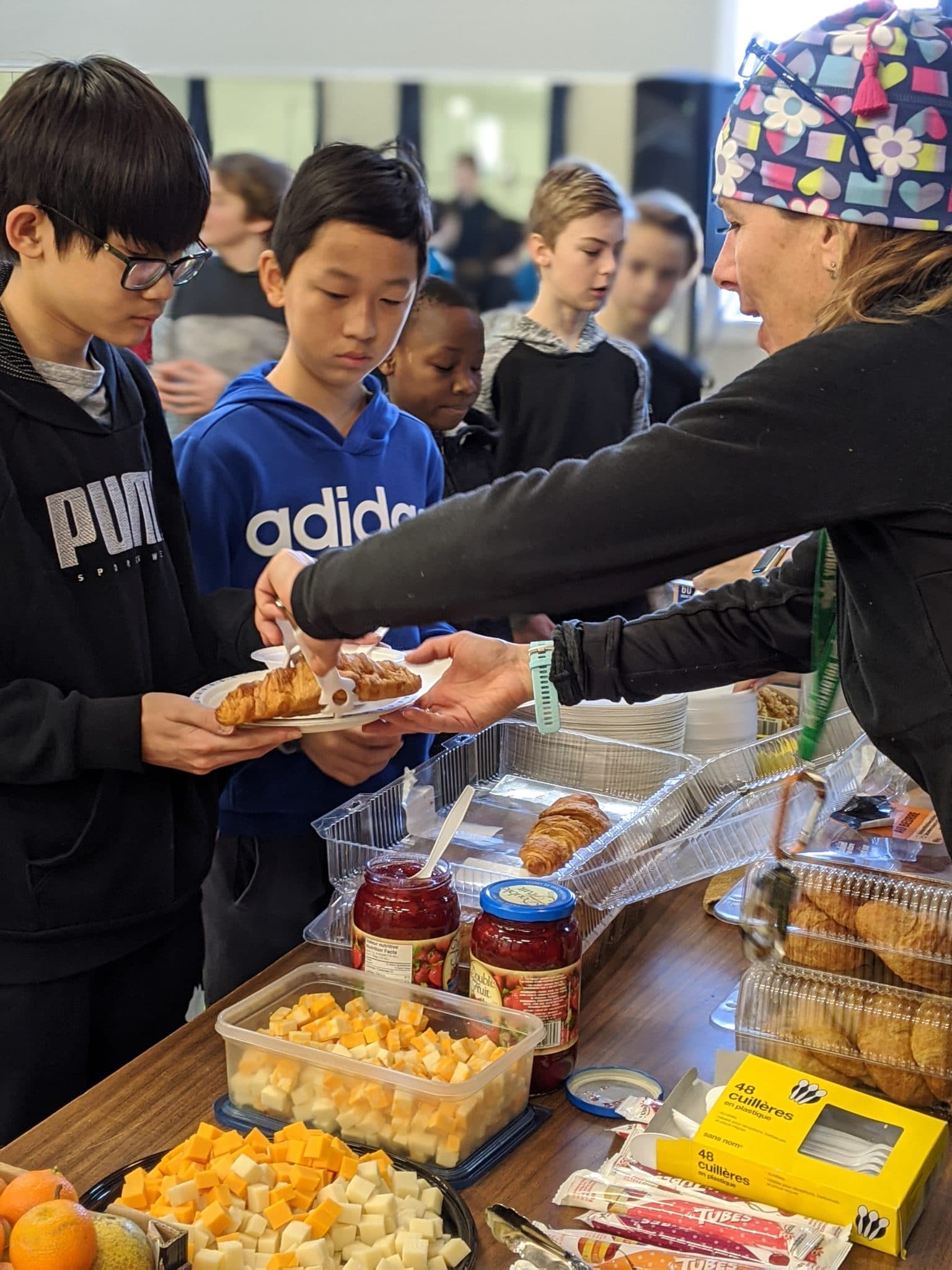 Photo: courtoisie des enseignants du projet interculturel.