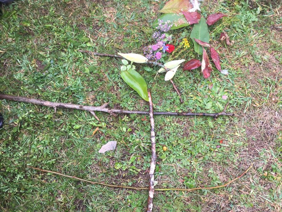 Land art. Crédit photo : Julie Normand, enseignante.