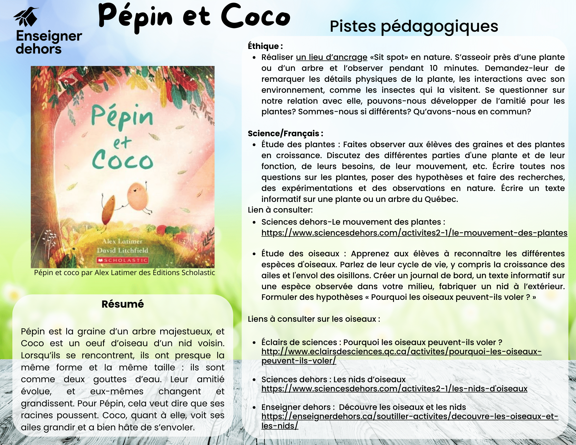 Photo: Enseigner dehors